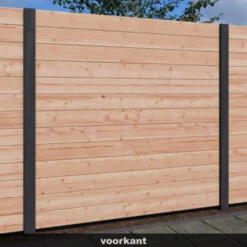 Sleufpaal Tussen Antraciet Ca. 8,8x8,8 Cm, Lengte Ca. 270 Cm -Pokon Verkoopwinkel 123 1003