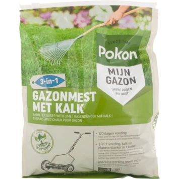 Pokon Gazonmest Met Kalk 3-in-1 5kg 3 Pokon Gazonmest Met Kalk 3-in-1 5kg