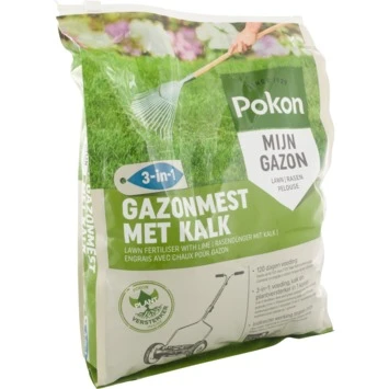 Pokon Gazonmest Met Kalk 3-in-1 5kg 5 Pokon Gazonmest Met Kalk 3-in-1 5kg - Afbeelding 3