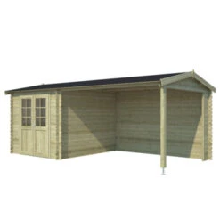 Tuinhuis Karyna Geïmpregneerd Met Overkapping 590x313 Cm