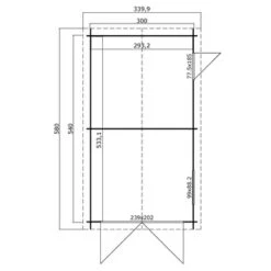 Garage Ohio Geïmpregneerd 340x580 Cm 7 Garage Ohio Geïmpregneerd 340x580 Cm -Pokon Verkoopwinkel 123 1298