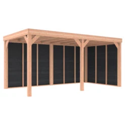 Overkapping Douglas Hout Zwart Met Achterwand En Zijwand 270x522 Cm 21 Overkapping Douglas Hout Zwart Met Achterwand En Zijwand 270x522 Cm -Pokon Verkoopwinkel 123 1305