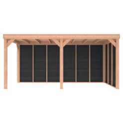 Overkapping Douglas Hout Zwart Met Achterwand En Zijwand 270x522 Cm 23 Overkapping Douglas Hout Zwart Met Achterwand En Zijwand 270x522 Cm -Pokon Verkoopwinkel 123 1307