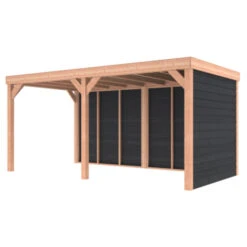 Overkapping Douglas Hout Zwart Met Achterwand En Zijwand 270x522 Cm 24 Overkapping Douglas Hout Zwart Met Achterwand En Zijwand 270x522 Cm -Pokon Verkoopwinkel 123 1308