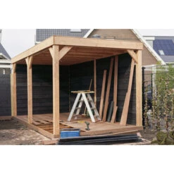 Overkapping Douglas Hout Zwart Met Achterwand En Zijwand 270x522 Cm 27 Overkapping Douglas Hout Zwart Met Achterwand En Zijwand 270x522 Cm -Pokon Verkoopwinkel 123 1311