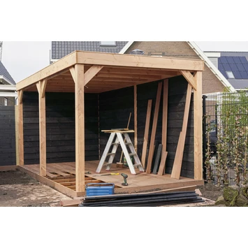 Overkapping Douglas Hout Zwart Met Achterwand En Zijwand 270x522 Cm 15 Overkapping Douglas Hout Zwart Met Achterwand En Zijwand 270x522 Cm - Afbeelding 13