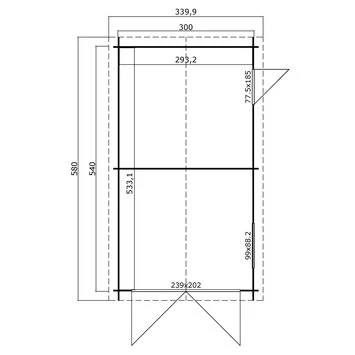 Garage Ohio 340x580 Cm 5 Garage Ohio 340x580 Cm - Afbeelding 3