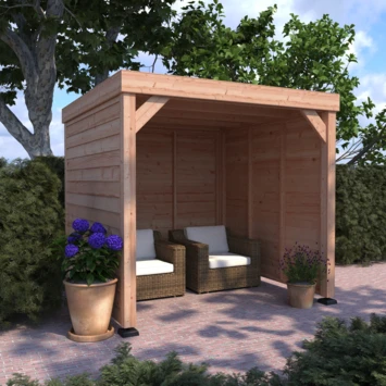 Overkapping Douglas Hout Blank Met Achterwand En 2 Zijwanden 270x270 Cm 4 Overkapping Douglas Hout Blank Met Achterwand En 2 Zijwanden 270x270 Cm - Afbeelding 2