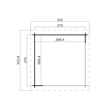 Overkapping Lara 275x275cm 5 Overkapping Lara 275x275cm - Afbeelding 3