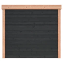 Overkapping Douglas Hout Zwart Met Achterwand 270x270 Cm -Pokon Verkoopwinkel 123 1557