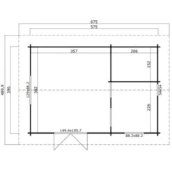 Tuinhuis Carla 390X575cm Blank 9 Tuinhuis Carla 390X575cm Blank -Pokon Verkoopwinkel 123 1562