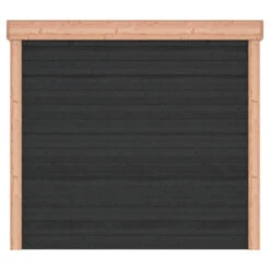 Overkapping Douglas Hout Zwart Met Achterwand En 2 Zijwanden 270x270 Cm -Pokon Verkoopwinkel 123 1647