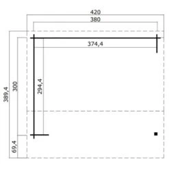 Overkapping Hawaii 390x420 Cm -Pokon Verkoopwinkel 123 1686