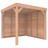 Overkapping Douglas Hout Blank Met Achterwand En Zijwand 270x270 Cm -Pokon Verkoopwinkel 123 1692