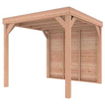 Overkapping Douglas Hout Blank Met Achterwand 270x270 Cm 8 Overkapping Douglas Hout Blank Met Achterwand 270x270 Cm - Afbeelding 6