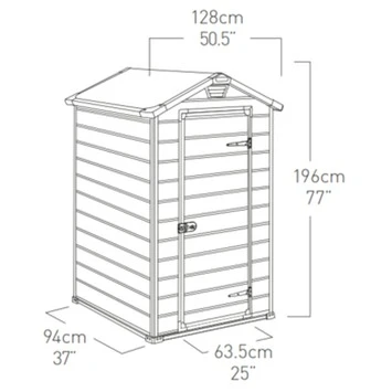 Keter Manor 43 Tuinkast 4 Keter Manor 43 Tuinkast - Afbeelding 2