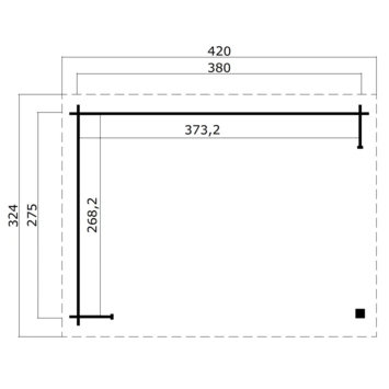 Overkapping Lara 380x275cm Blank 5 Overkapping Lara 380x275cm Blank - Afbeelding 3
