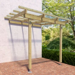 Overkapping Aanbouw 300x250 Cm -Pokon Verkoopwinkel 123 1792