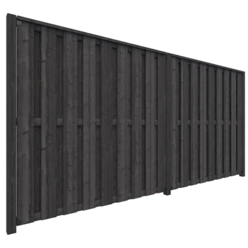 Schutting Startpakket Tuinscherm Royal Antraciet Ca. 3,8 Meter Lang 5 Schutting Startpakket Tuinscherm Royal Antraciet Ca. 3,8 Meter Lang - Afbeelding 3