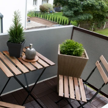 Balkonscherm Doek Grijs 90x500cm 7 Balkonscherm Doek Grijs 90x500cm - Afbeelding 5