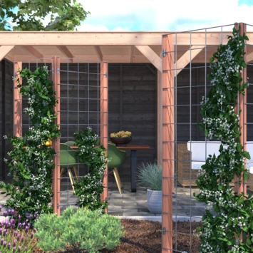 Gaas Startpakket Tuinhek Hardhout 180x75cm 7 Gaas Startpakket Tuinhek Hardhout 180x75cm - Afbeelding 5