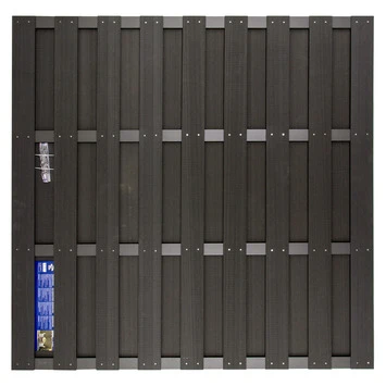 Schutting HKC Antraciet Kunststof Ca. 180x180 Cm 3 Schutting HKC Antraciet Kunststof Ca. 180x180 Cm