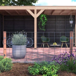 Gaas Volgpakket Tuinhek Hardhout 75x180cm liggend -Pokon Verkoopwinkel 123 664