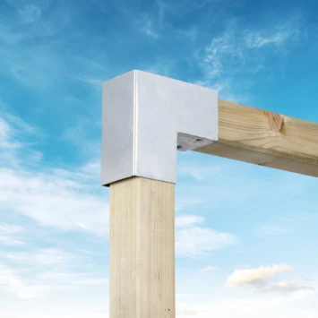 Paalverbinder Voor Pergola Hoekstuk 2-kants 9x9 Cm Gegalvaniseerd 4 Paalverbinder Voor Pergola Hoekstuk 2-kants 9x9 Cm Gegalvaniseerd - Afbeelding 2
