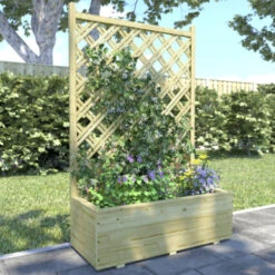 Bloembak Met Dubbele Trellis 90x40 Cm -Pokon Verkoopwinkel 123 72