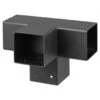 Paalverbinder Voor Pergola T-verbindingsstuk 4-kants 9x9 Cm Zwart -Pokon Verkoopwinkel 123 732