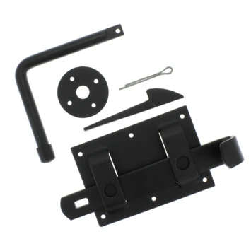 HANDSON Boerenklinkstel Poortslot Zwart 3 HANDSON Boerenklinkstel Poortslot Zwart