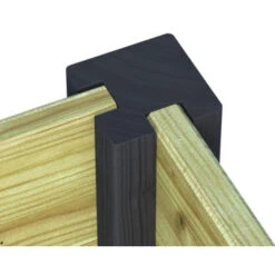 Sleufpaal Hoek Antraciet 8,8x8,8x270cm -Pokon Verkoopwinkel 123 889