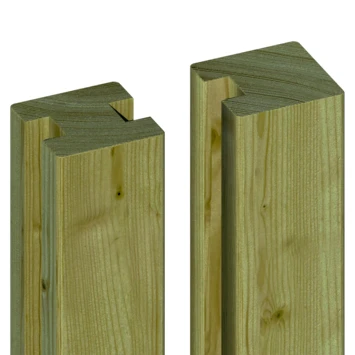 Sleufpaal Tussen Geïmpregneerd Ca. 8,8x8,8 Cm, Lengte Ca. 270 Cm 6 Sleufpaal Tussen Geïmpregneerd Ca. 8,8x8,8 Cm, Lengte Ca. 270 Cm - Afbeelding 4