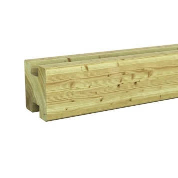 Sleufpaal Tussen Geïmpregneerd Ca. 8,8x8,8 Cm, Lengte Ca. 270 Cm 8 Sleufpaal Tussen Geïmpregneerd Ca. 8,8x8,8 Cm, Lengte Ca. 270 Cm - Afbeelding 6