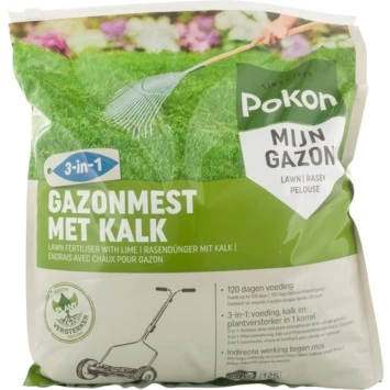 Pokon Gazonmest Met Kalk 3-in-1 8,5kg 2 Pokon Gazonmest Met Kalk 3-in-1 8,5kg